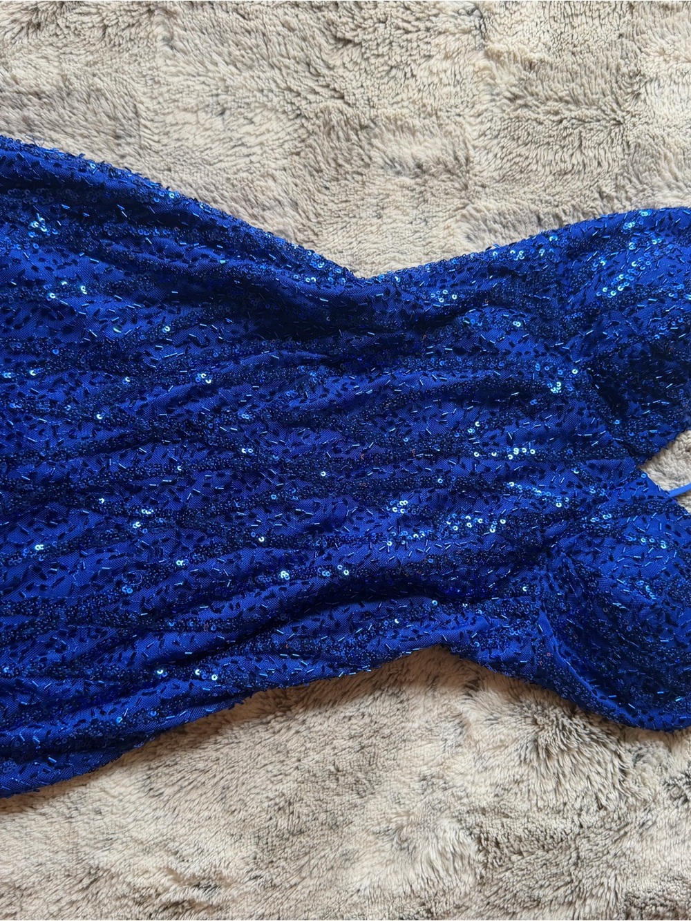 Windsor Royal Blue Sequin Bodysuit Dress